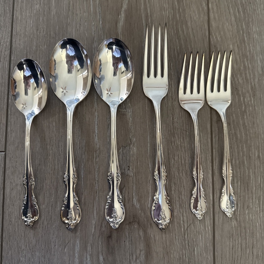Set of 6 International SOUTHERN SPLENDOR Silverplate Rogers & Bro 1962 Flatware